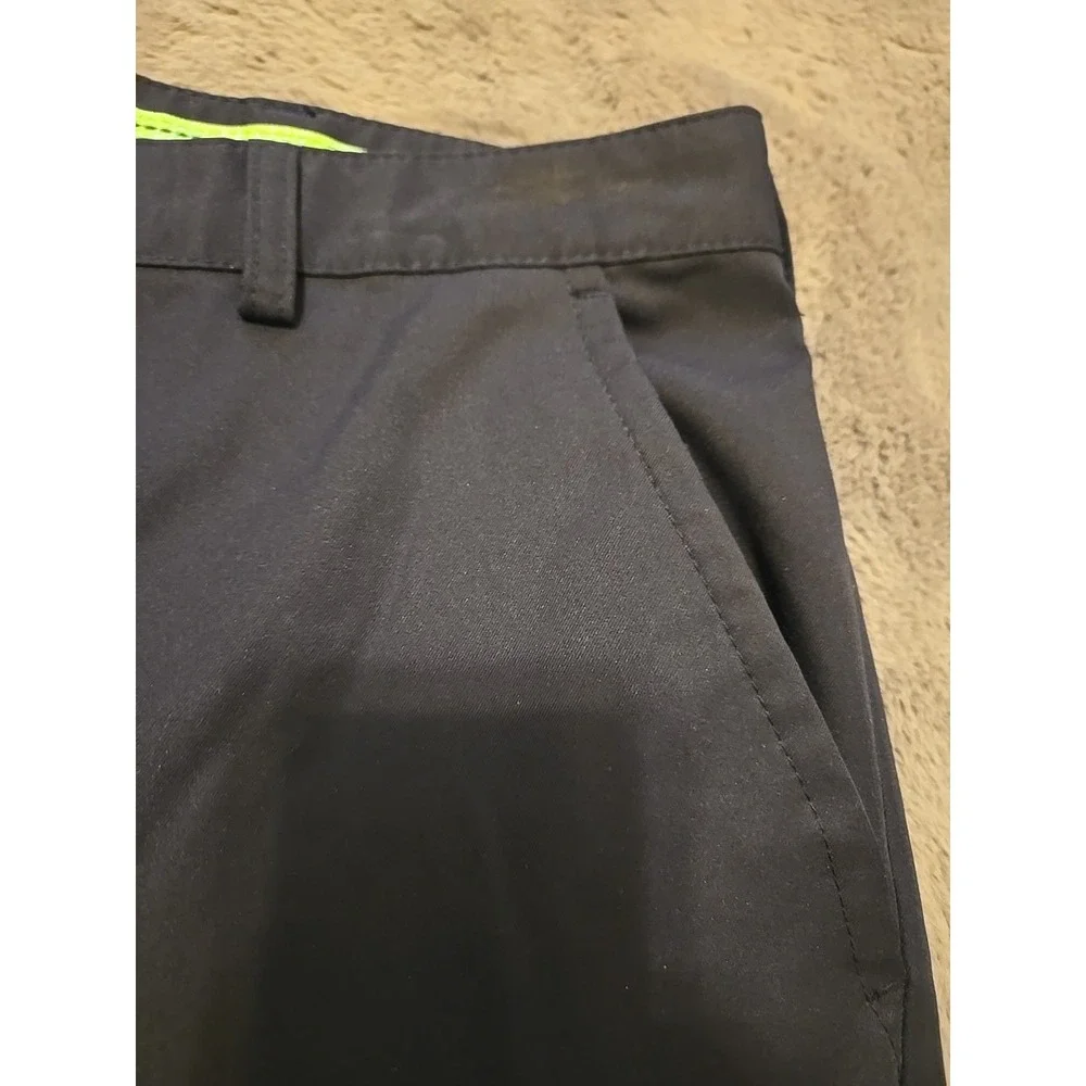 Izod Golf Shorts Mens 40 x 10 Blue Flat Front Performance Stretch Lightweight L